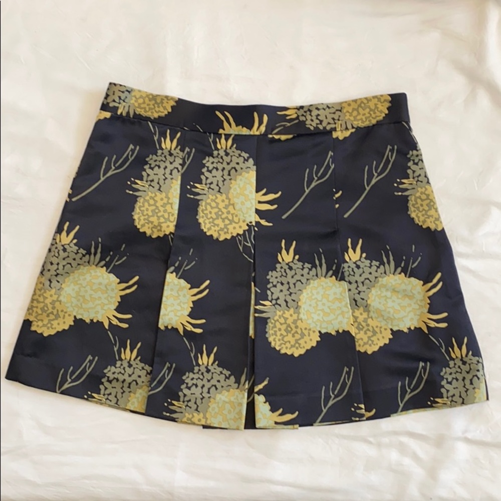Jill Stuart Collection Silk Pleated Skirt